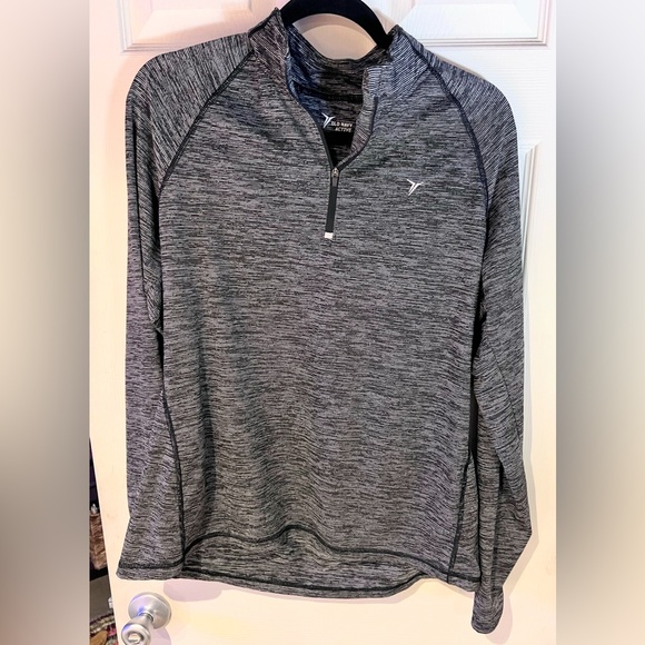 Old Navy Active Go-Dry Women's Black/Gray Quarter-Zip Pullover Women’s Size XL - Picture 2 of 4